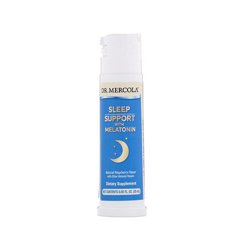 Dr. Mercola Melatonin Sleep Support Spray  Natural Raspberry  25 mL