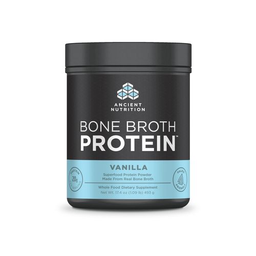 Ancient Nutrition Bone Broth Collagen  Vanilla  20g Protein  17.4oz