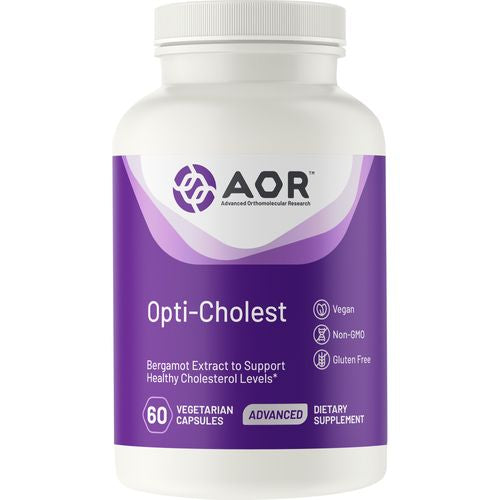 AOR, Opti-Cholest, Natural Bergamot Supplement for the Maintenance of Healthy Cholesterol and Heart Health, Vegan, 60 Capsules (30 Servings)