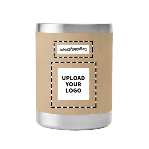 カスタムプリント 10 オンス ステンレススチール コーヒーカップ 蓋付き Pr262: 浮世絵 鈴木春信の雪中傘の下の夫婦 ウイスキータンブラー カスタムロゴ ブランド名