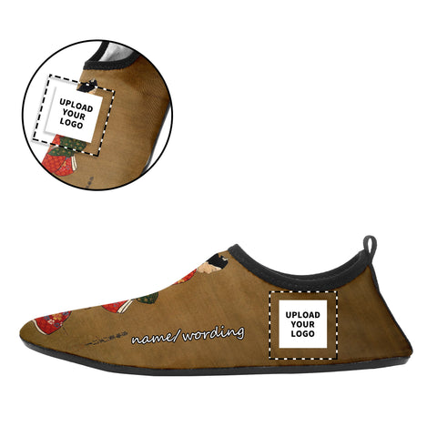 Chaussures aquatiques imprimées personnalisées 1902 : La beauté d'Ukiyo-e Hishikawa Moronobu regardant en arrière Chaussures de plage à pataugeoire logo personnalisé nom de marque