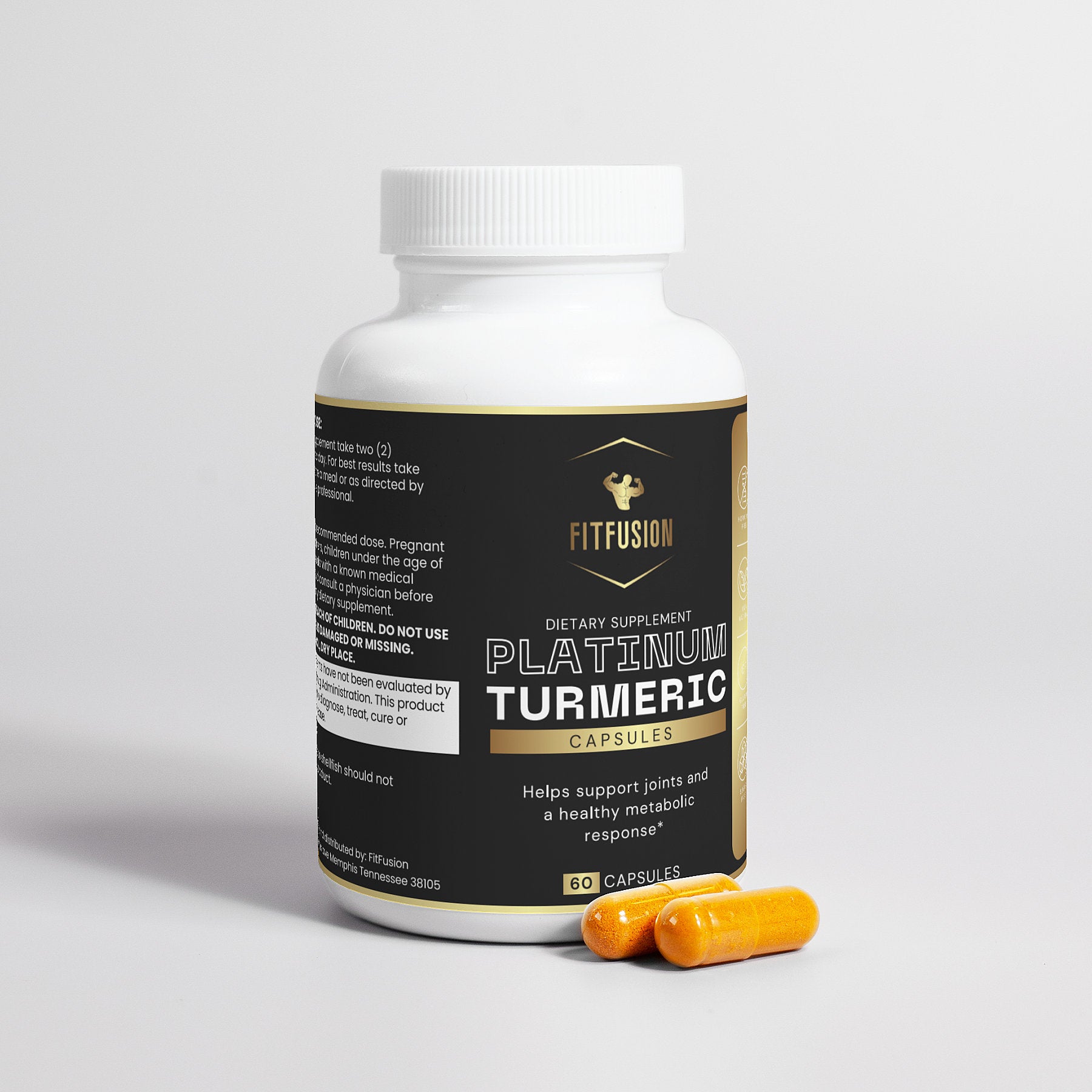 FitFusion Platinum Turmeric - Highly Beneficial Natural Extracts