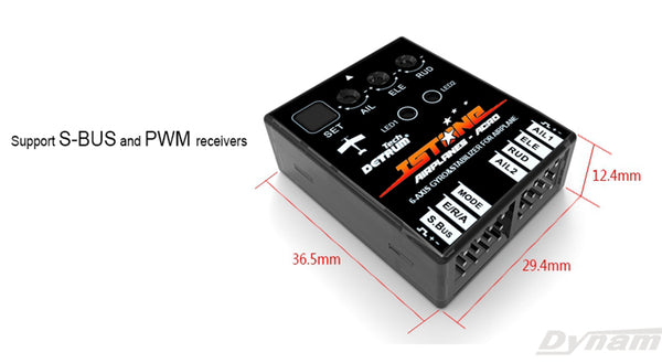 Detrum iStoneAcro 6-akset gyroskop og stabilisator-understøttelse-S-BUS-PWM