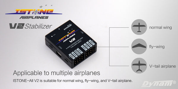 Stabilisateur Detrum iStone-All V2 pour avions RC