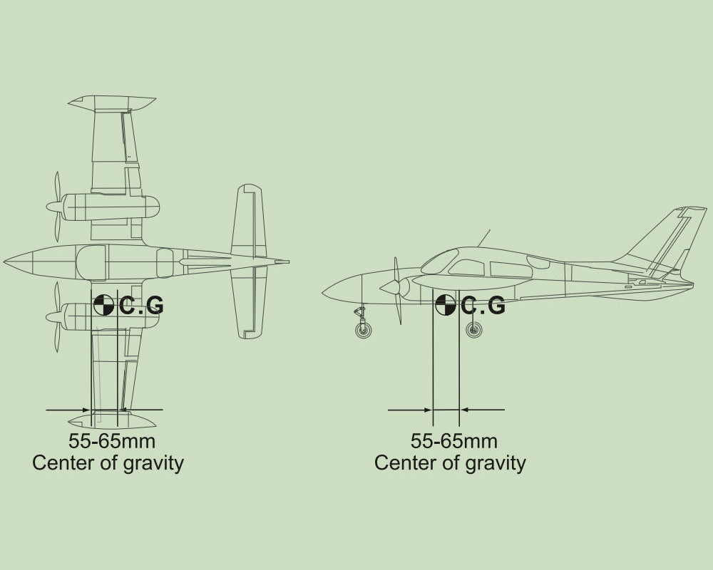 ダイナム C-310 グランドクルーザー V2 重心(C.G.)