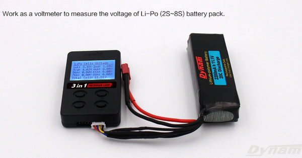 Measuring the Battery Voltage with the Detrum 3-in-1 Program Card