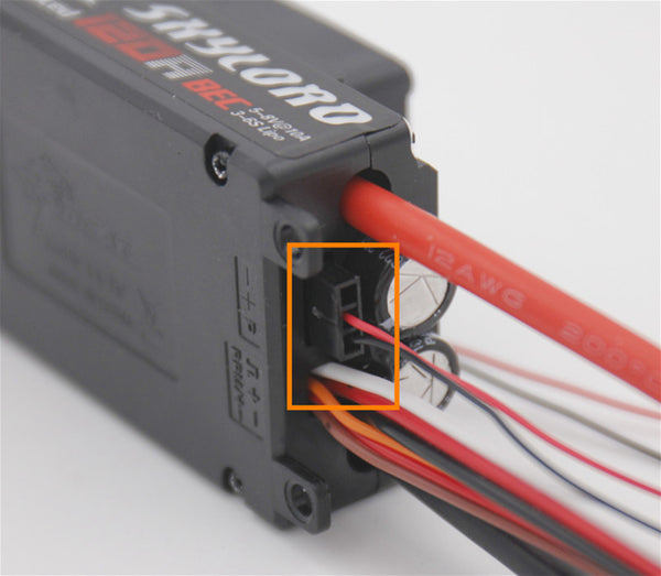 TomCat Skylord 120A ESC セパレートプログラミングポート