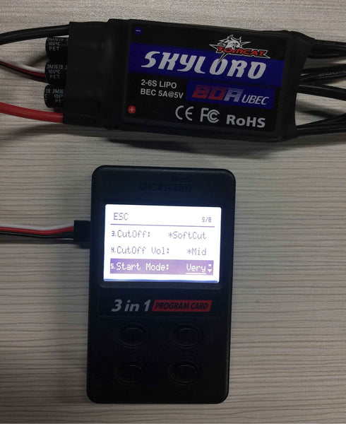 TomCat Skylord 80A ESC with 3in1 Programming Card