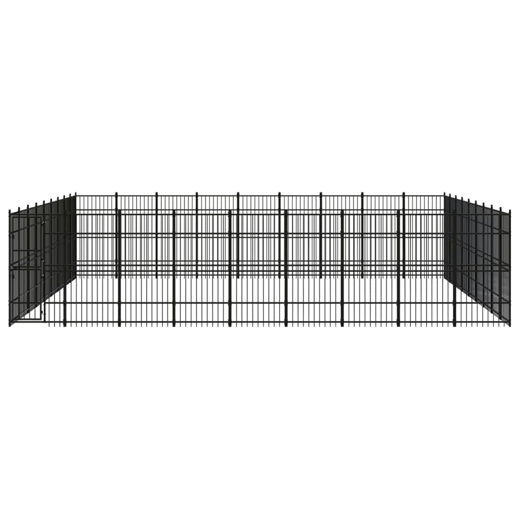 Outdoor Dog Kennel Steel 803.5 ft2