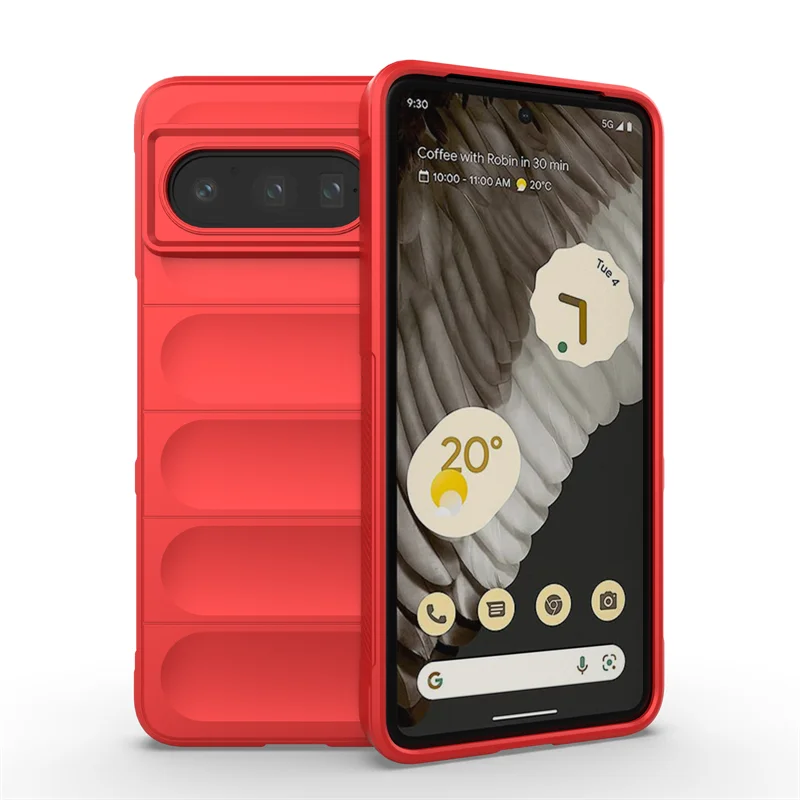 Shockproof Silicone Case with Lens Protection For Google Pixel 8 Series