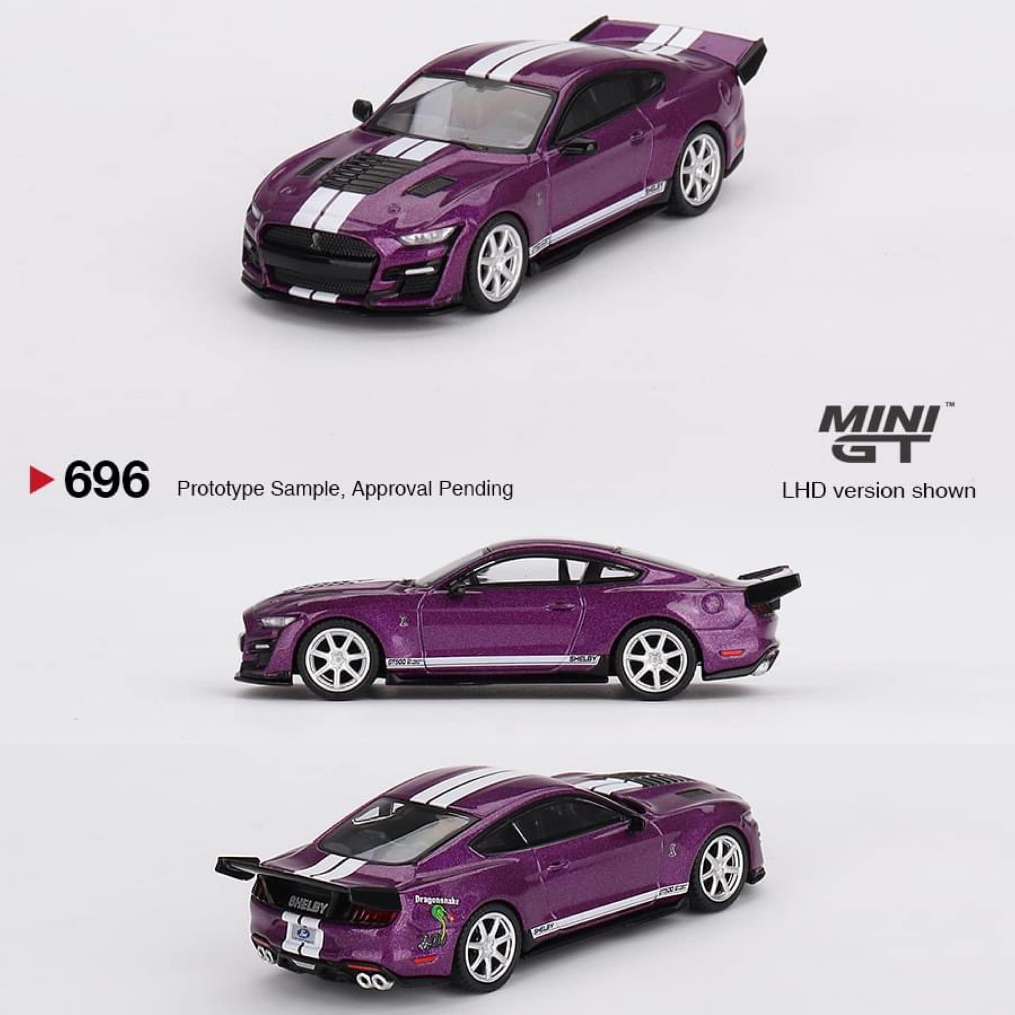 (Pre-Order) Mini GT Ford Shelby GT500 Dragon Snake Concept  Fuchsia Metallic