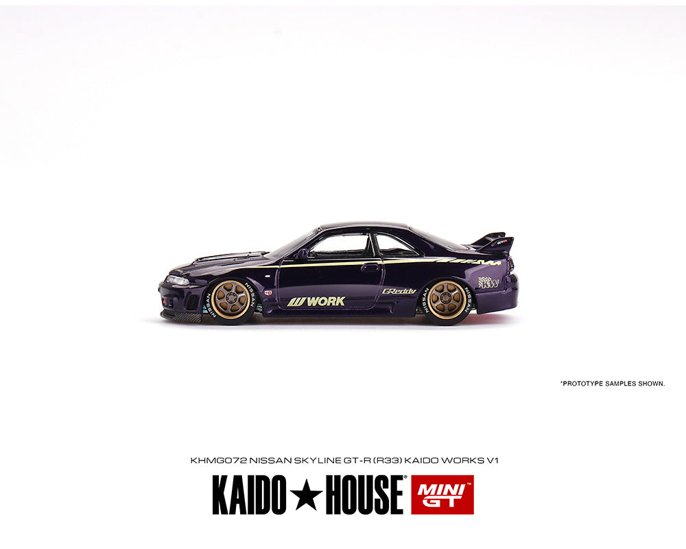 (Pre-Order) Kaido House x Mini GT 1:64 Nissan Skyline GT-R (R33) Kaido Works V1