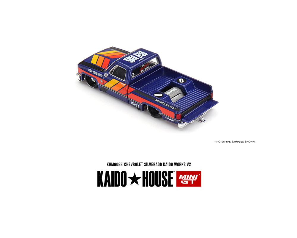 (Preorder) Kaido House x Mini GT 1:64 Chevrolet Silverado KAIDO WORKS V2