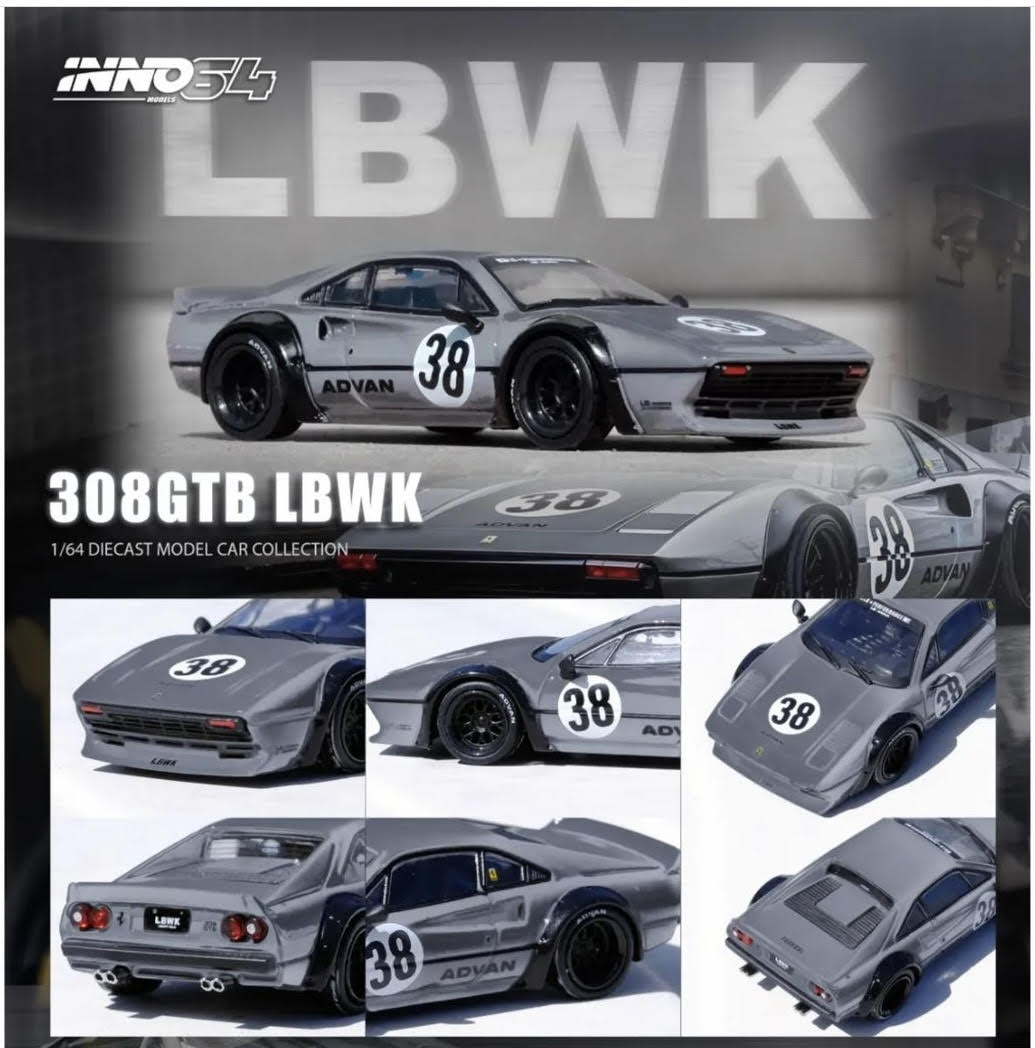 (Pre-Order) Inno64 LBWK 308 GTB Grey March 2024