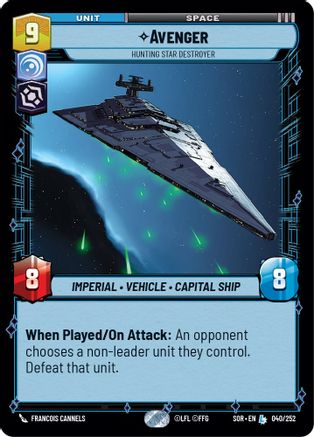 Avenger - Hunting Star Destroyer (040/252) - Spark of Rebellion Foil
