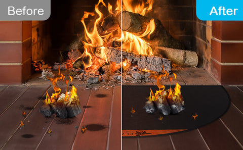 Hearth Rugs For Fireplace, Upgraded Thickened Non-Slip