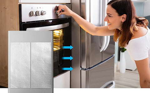 Barriera Termica FLASLD - Adesiva, Riflettente, Resiste Fino A 2200°F - Dimensioni 30,5x30,5 Cm - Foto 9