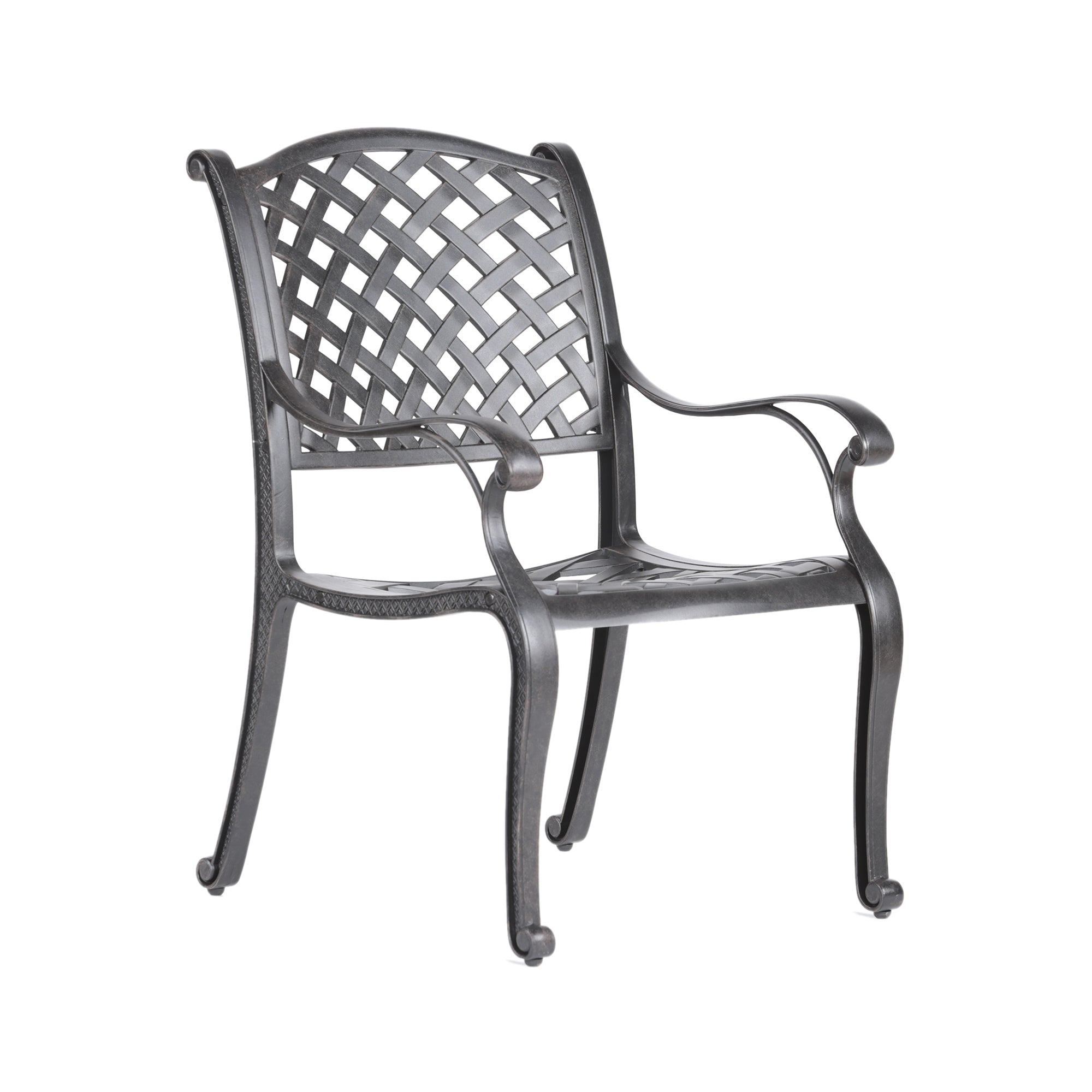 Mico Patio Dining Armchair With Cushion - Brown