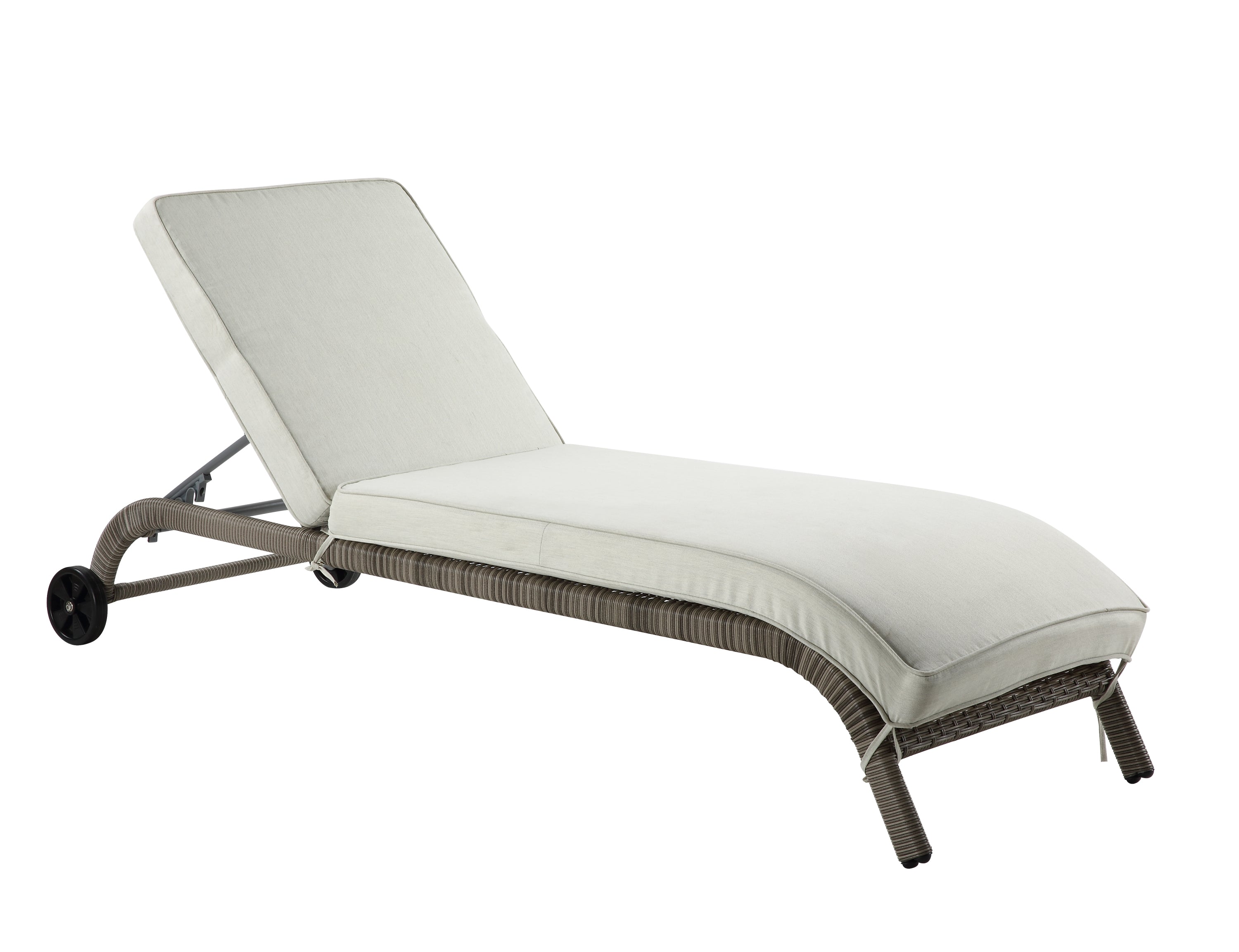 Salena Patio Sun Lounge with Whell - Beige