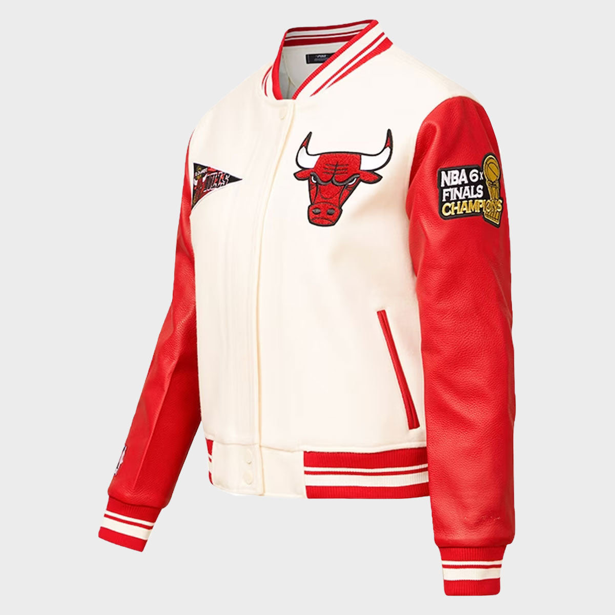 NBA Chicago Bulls Retro Classic Women Rib Wool Varsity Jacket
