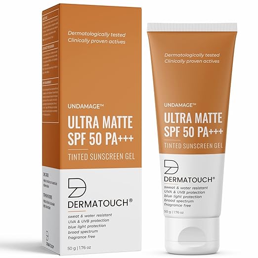 Dermatouch Undamage Ultra Matte Tinted Sunscreen SPF 50 PA+++ - 50 gms