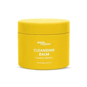 Earth Rhythm Makeup Remover Cleansing Balm with Propolis and Calendula, Antibacterial & Antioxidant | Gently Removes Makeup - 40 GMS