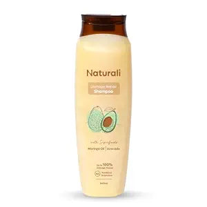 Naturali Damage Repair Shampoo | With Moringa Oil & Avocado| Repairs Damage & Restores Shine | 340 ML