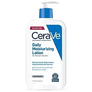 CeraVe Daily Moisturizing Lotion | 19 Ounce | Face & Body Lotion for Dry Skin with Hyaluronic Acid | Fragrance Free