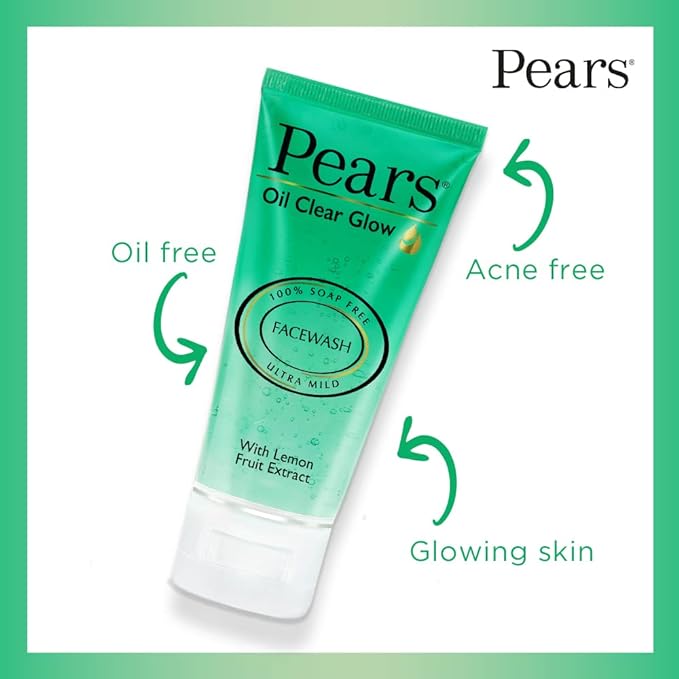 Pears Oil Clear Glow Face Wash - 60 gms