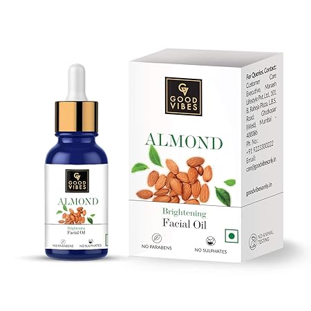 Good Vibes Almond Skin Brightening Facial Oil - 10 ml