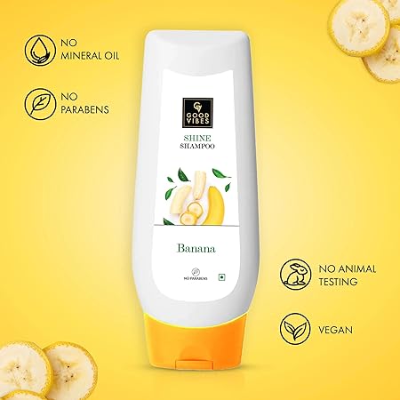 Good Vibes Banana Shine Shampoo - 200 ml