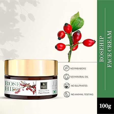 Good Vibes Rosehip Moisture Rich Face Cream - 100 gms