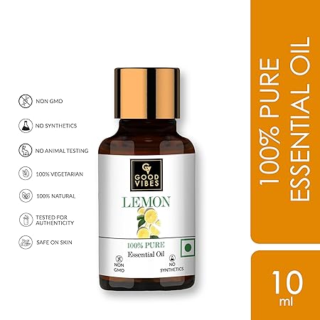 Good Vibes 100% Pure Lemon Essential Oil - 10 ml
