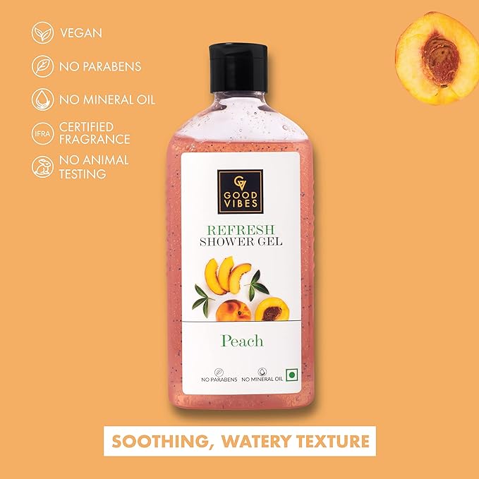 Good Vibes Peach Refresh Shower Gel - 300 ml