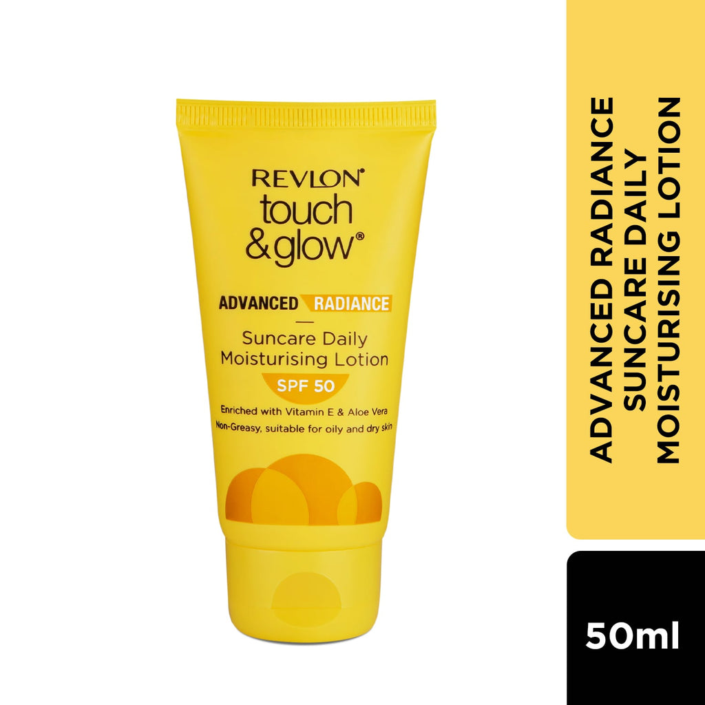 Revlon Touch & Glow Advanced Radiance Sun Care Daily Moisturizing Lotion Spf 50 - 50 ml