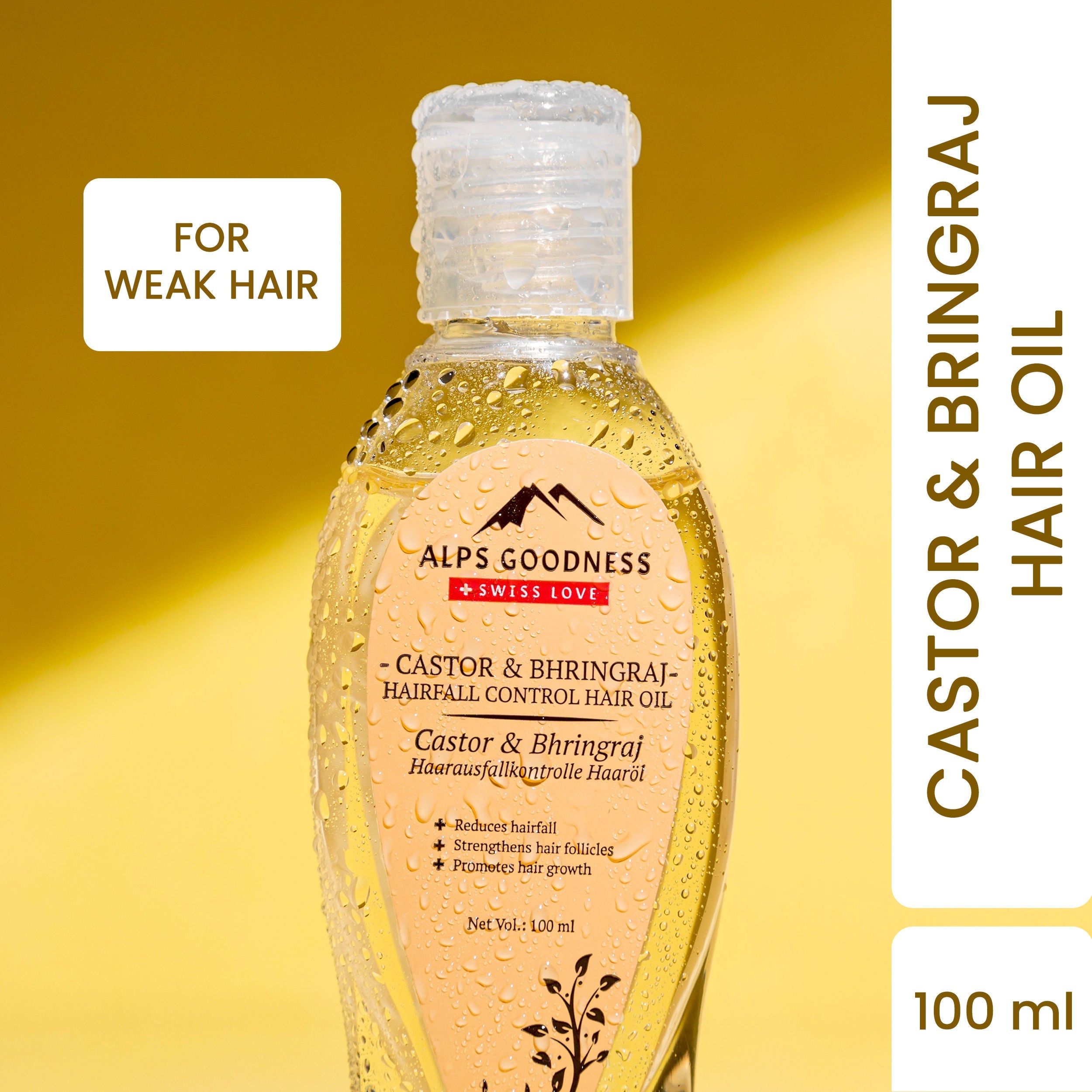 Alps Goodness Castor & Bhringraj Hairfall Control Hair Oil - 100 ml