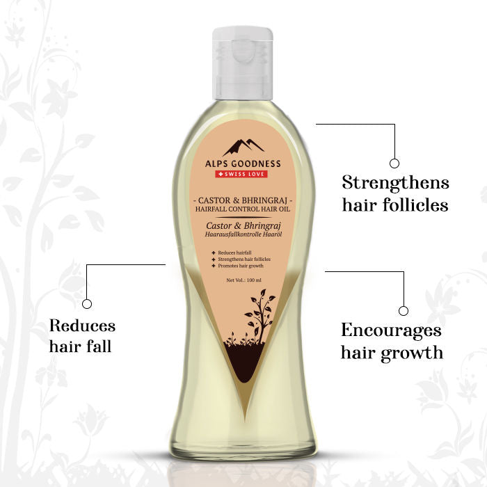 Alps Goodness Castor & Bhringraj Hairfall Control Hair Oil - 100 ml
