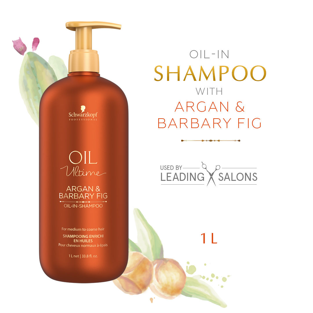 Schwarzkopf Professional Oil Ultime - Argan & Barbary Fig Oil-In Shampoo - 1000 ml