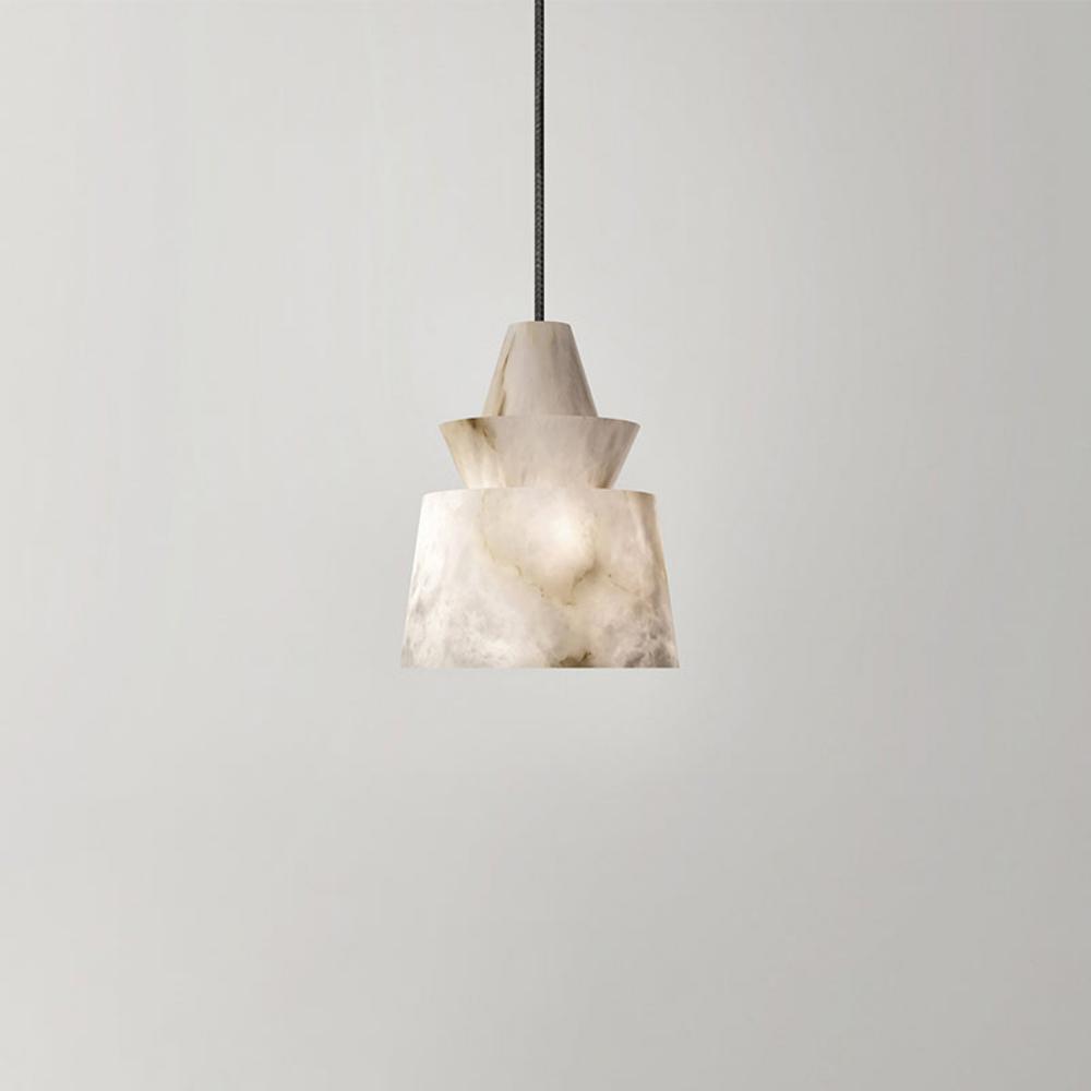 Linden Alabaster Pendant Light, Coffee bar Pendant Lamp