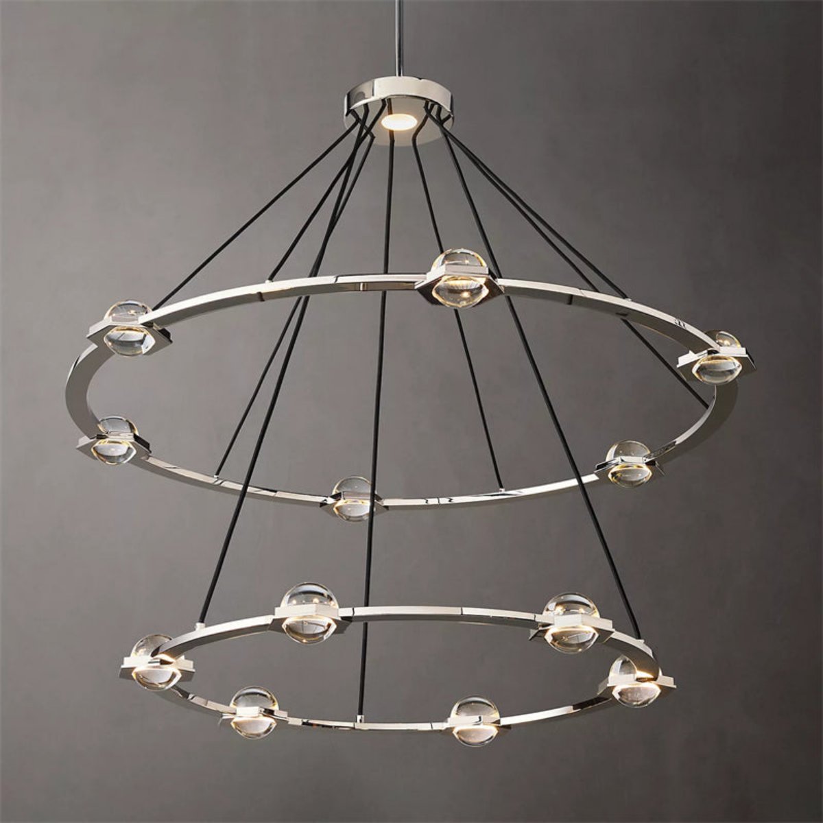 Carlos 2-Tier Round Chandelier 48