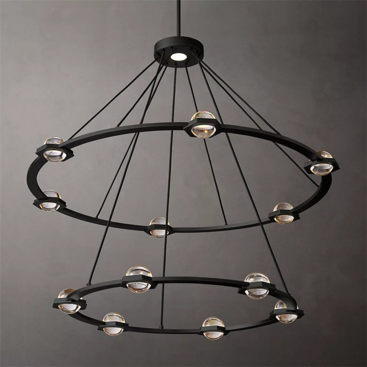 Carlos 2-Tier Round Chandelier 48