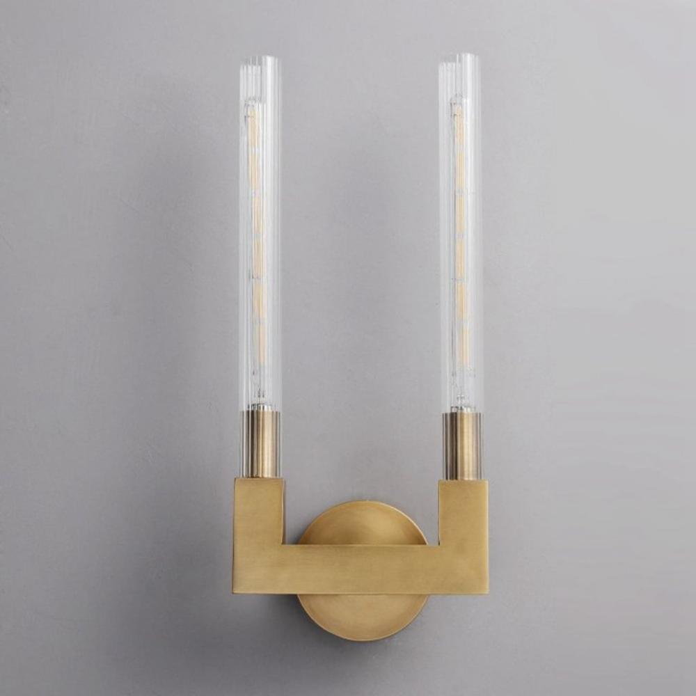 Cannele Double Head Candlestick Wall Sconce , Wall Lamps