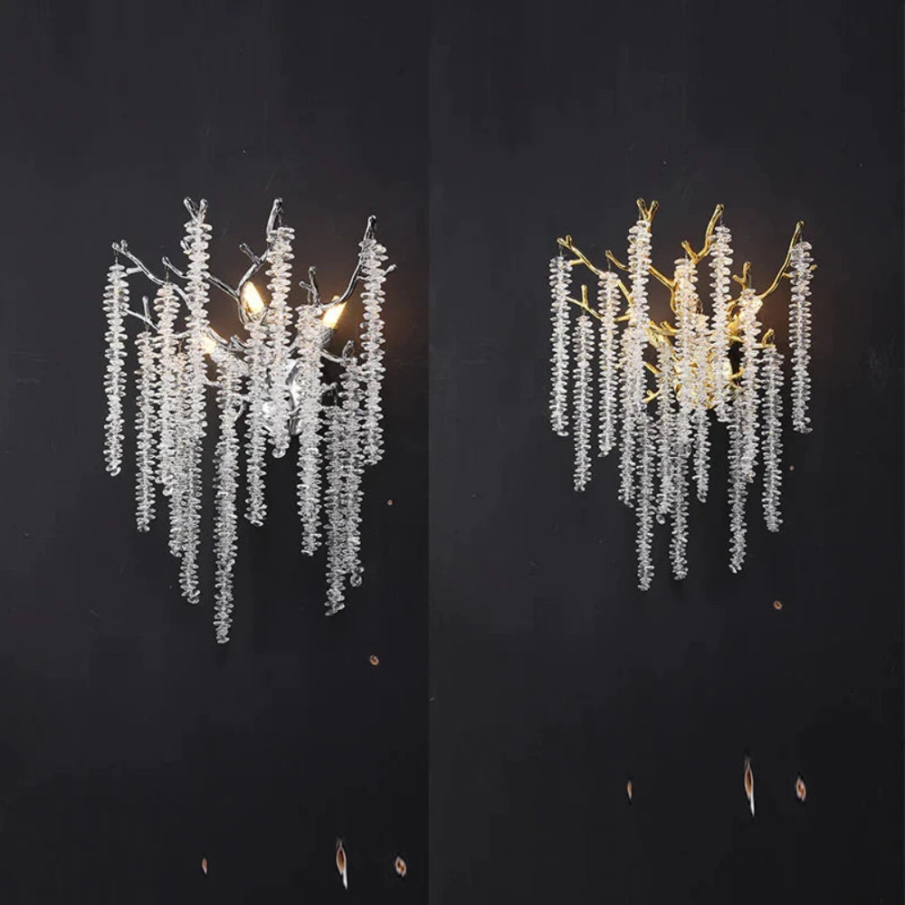 Neve Modern Crystal Branch Wall Lamp