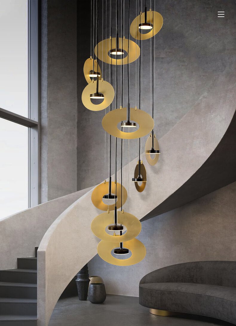 Dayan Modern Brass Chandelier