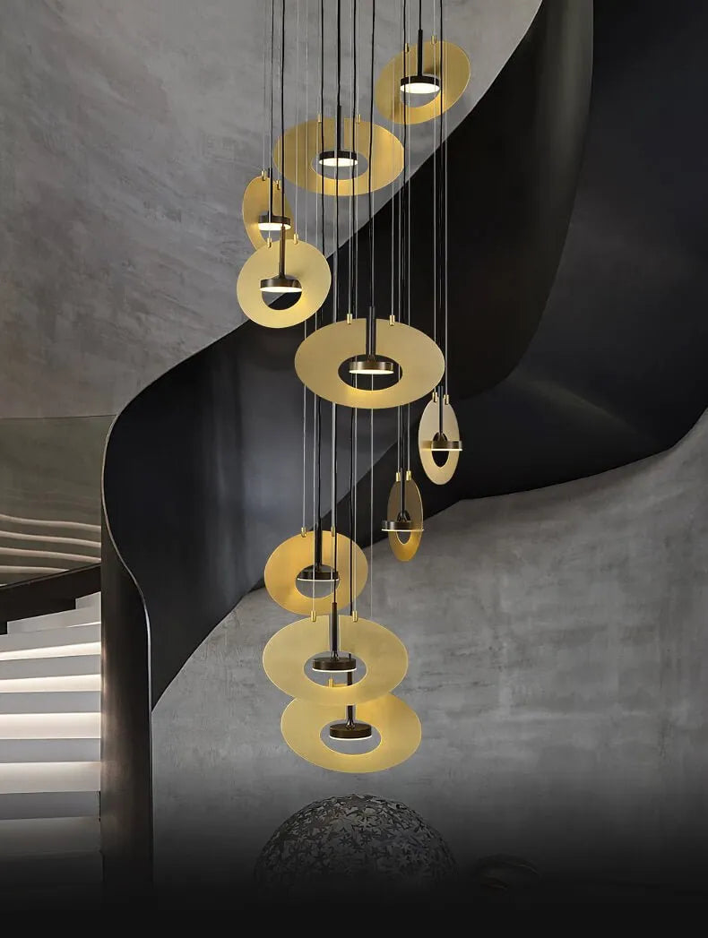 Dayan Modern Brass Chandelier