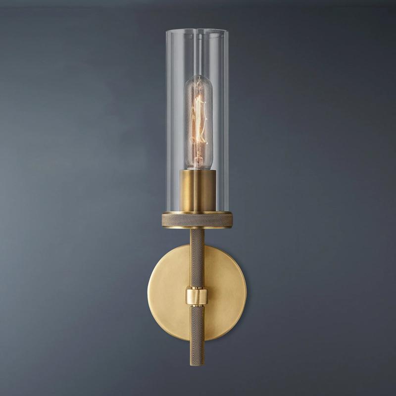 Lambeths Knurled Short Style Grand Wall Sconce 14