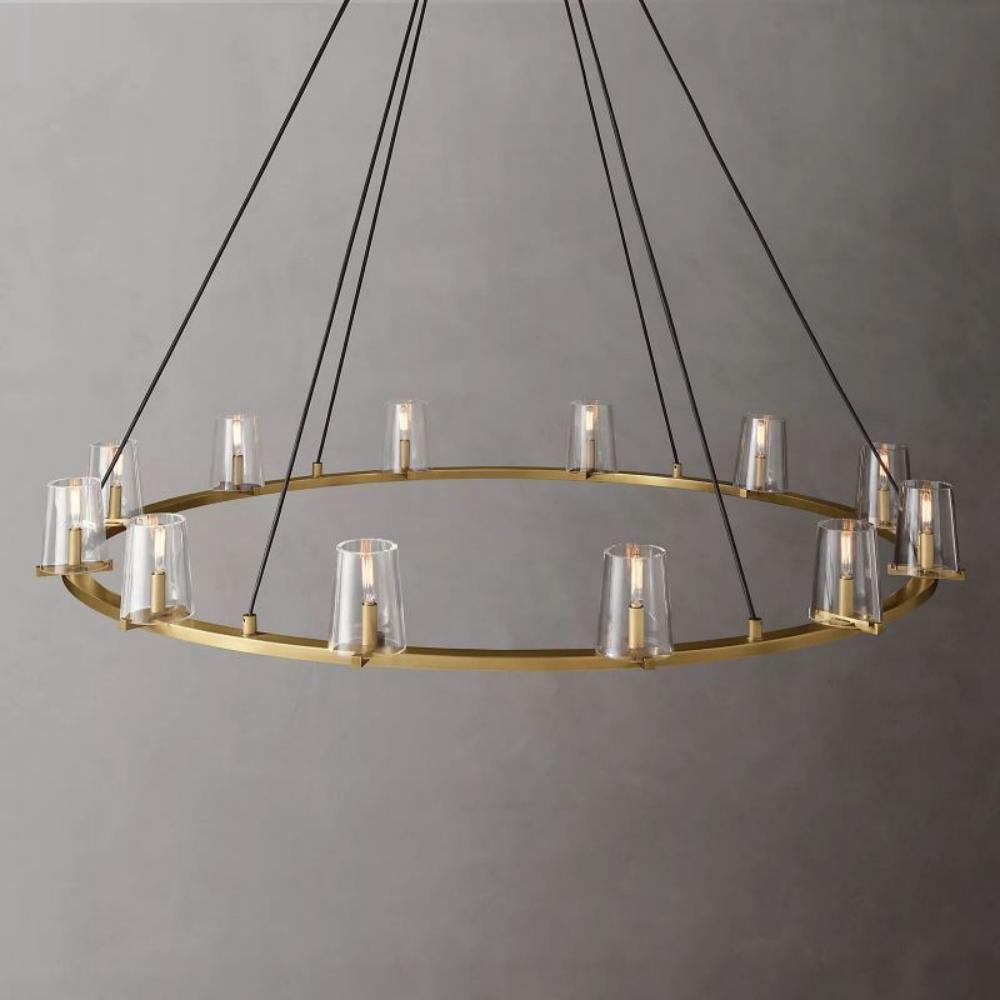 Cielle Round Chandelier Glass 60' for Living Room