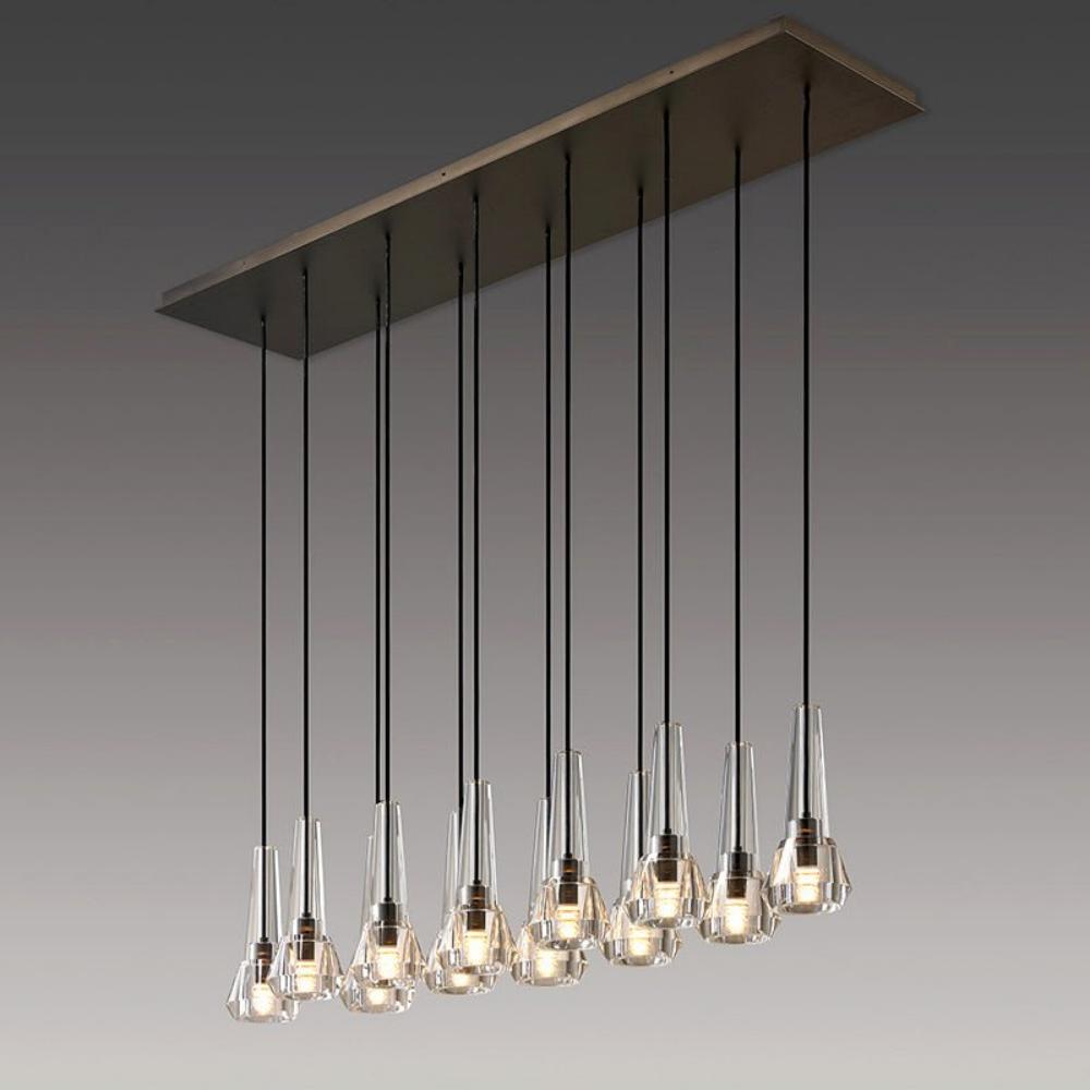 Aaron Modern Cone Crystal Pendant Chandelier Light