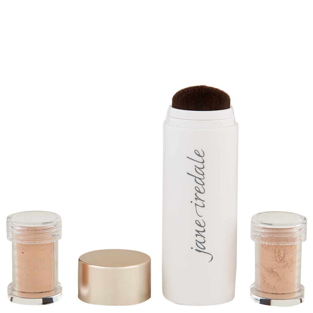 Jane Iredale Powder-Me SPF 30 Dry Sunscreen Refillable Brush + 2 Refills