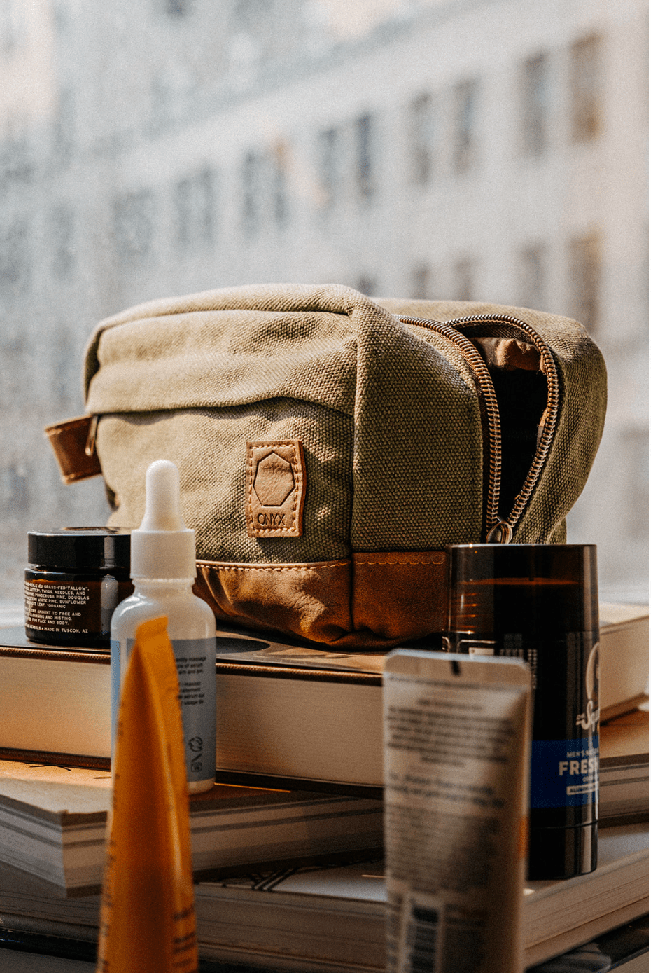 Mens Toiletry Bag - Travel Bag - Dopp kit - Shave Bag - Gift for Him - Birthday Gift Idea for Father